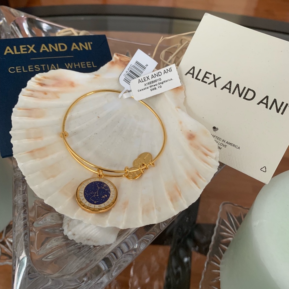 Alex And Ani Saggitarius Zodiac Celestial Wheel